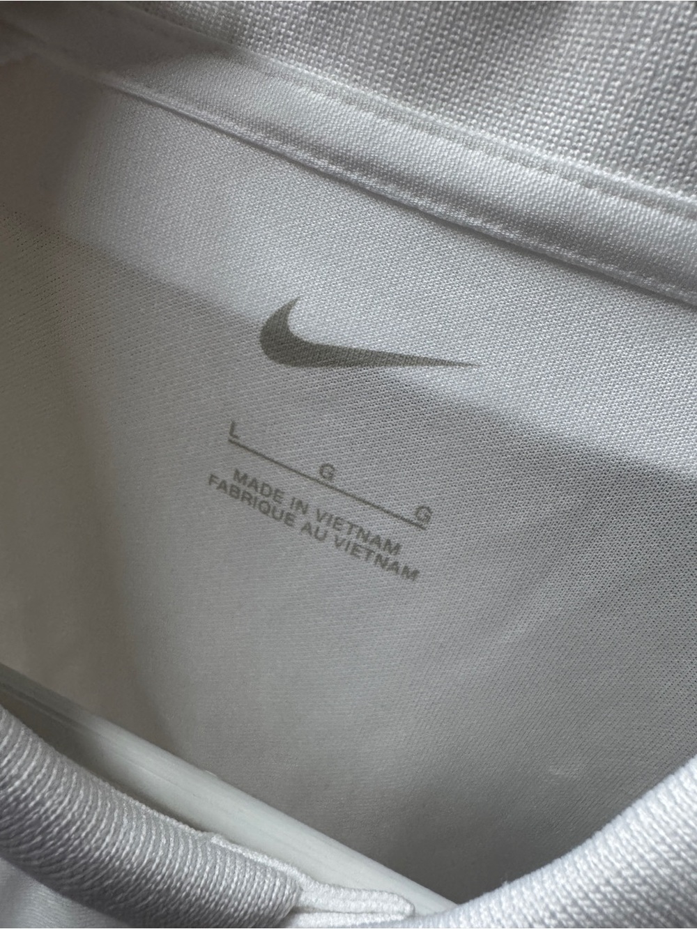 Nike Men’s White Dri-FIT Polo Shirt size large - Picture 2 of 6
